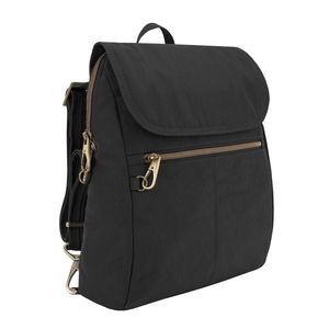 Travelon anti-theft signature slim backpack, black